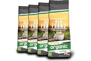 Der-Franz Crema organic Coffee, ground, 4 x 500 g