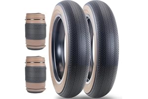 ZUKKA Fat Pneu de vélo électrique 20/26 x 4.0 Heavy Duty 20" 26" Pneu pour vélo électrique Pliable Compatible avec Wide Mountain Snow Bicycle (Fat Bike Tires)