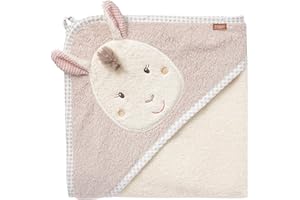 ‎FEHN Fehn Kapuzenhandtuch Baby Lama - Kuscheliges Babyhandtuch mit Kapuze - optimal als Badeponcho und Kuscheldecke - Baby Handtuch für zarte Babyhaut – Kapuzentuch für Babys & Neugeborene ab 0+ Monaten