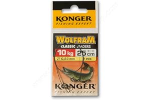Wire Traces Leader 10kg 22lb 15cm - 35cm Wolfram Tungsten Pike Soft Lure Sea Fishing Tackle (VA05-2x2=4pcs 10kg 20cm Wire Traces Wolfram Konger)