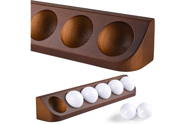 Tapeera Lot de 2 présentoirs muraux pour balles de golf – Affichage de 12 balles de golf standard – Décoration de table de bureau – Présentoir souvenir de sport pour collectionneur de balles de golf