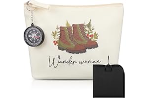 Namalu 4 Pcs Cadeaux de Randonnée Coussin de Siège Pliable et Imperméable Boussole Sac Suspendu en Toile Poncho de Pluie Accessoires de Randonnée pour Femme Parfaits pour Pique-Niques