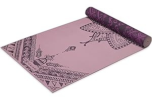 Gaiam Yoga Mat - Premium 6mm Print Reversible Extra Thick Non Slip Exercise & Fitness Mat for All Types of Yoga, Pilates & Floor Workouts (68" x 24" x 6mm Thick)