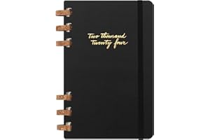 Moleskine Agenda Settimanale e Mensile Spirale 12 Mesi 2024, Agenda 2024, Formato Large 15x21, Copertina Rigida e Chiusura Elastica, Colore Nero