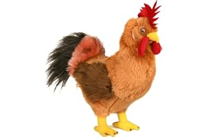 Uni-Toys - Kogut brązowy - 34 cm (wysokość) - pluszowy kurczak, gockel, ptak - pluszowa zabawka, przytulanka