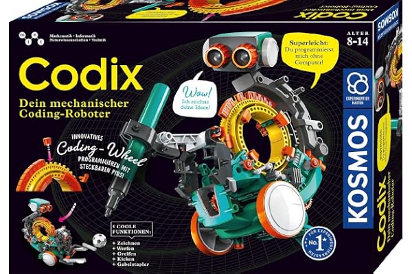 Kosmos Codix - Dein mechanischer Coding-Roboter: Armoires d'expérimentation Couleur : Argent 620646