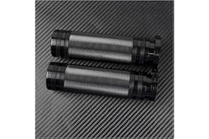 FALANGEMU Poignées de Moto Noir Aluminium Poignées Guidon 25 mm pour Harley Sportster 883 1200 XL VRSC Touring Dyna Softail Custom 96 up Bar Poignée