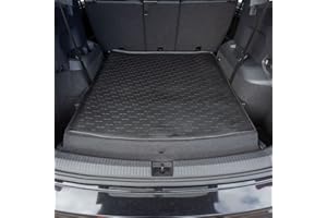 Travall Liner Tappetini per Bagagliaio Compatibili con Volkswagen Tiguan Allspace 7 Sedili (2017-Corrente) TBM1190 - Vasca Baule in Gomma Originale