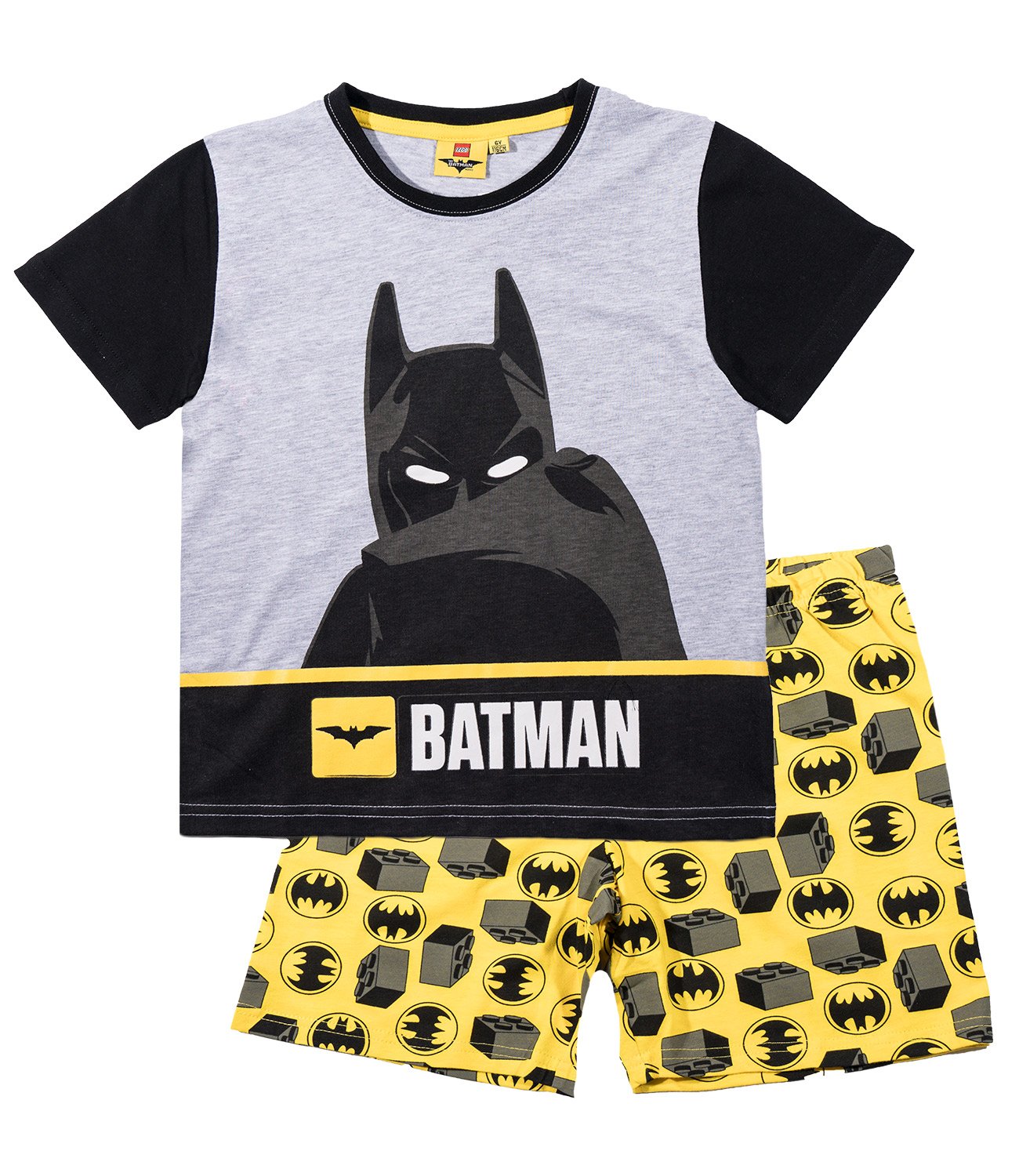 LEGO-Batman-Jungen-Shorty-Pyjama-grau