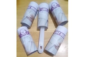 RANASONS 5 X 1.4m Long Lint Remover Roller Sticky Brush Roller Pet Hair Dirt, Dust Fluff Remover Extra Sticky can Use on Clothes, Sofa, Bed and Carpets