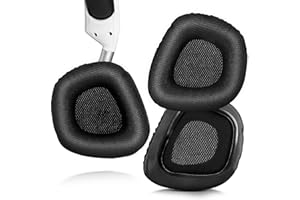 XBERSTAR Zamienne nauszniki, piankowa poduszka do uszu, pokrowiec kompatybilny z Corsair Void RGB Elite USB Premium gamingowy zestaw słuchawkowy (czarne nauszniki)