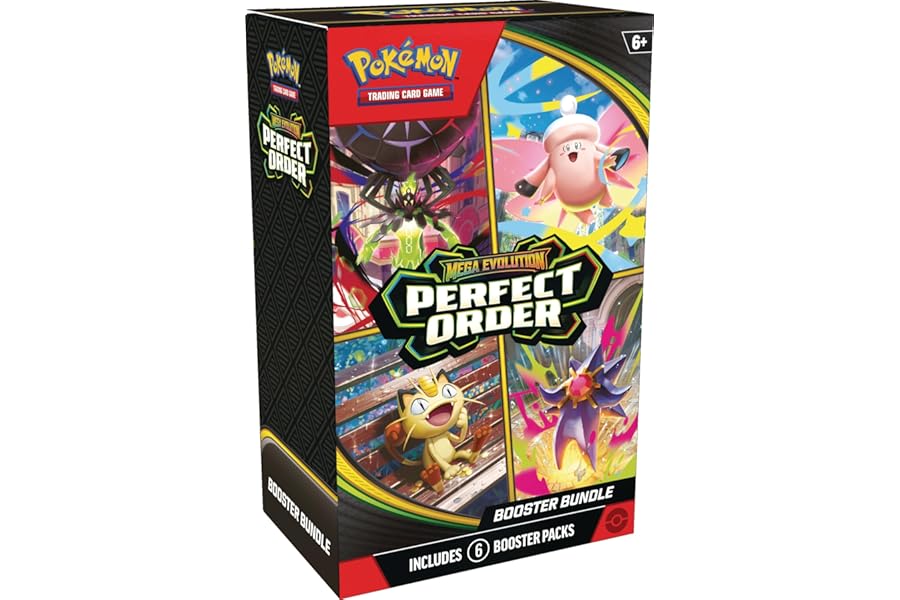 Pokémon TCG: Mega Evolution—Perfect Order Booster Bundle (6 Booster Packs)