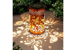 TICKTIME Christmas Gifts for Women Birthday Unique, Garden Ornaments Outdoor Butterfly Solar Lanterns Garden Decorations Lights, Perfect Butterfly Gifts for Women Mum Grandma, Birthday Presents for Mum