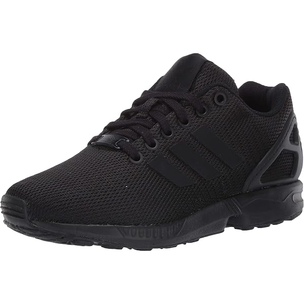 adidas Originals Kids' ZX Flux EL C Skate Shoe, Black/Black/Black