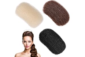 OSALADI 3 mollette per capelli con pratica spugna per il volume fai da te, per donne e ragazze