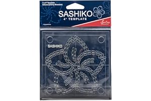 Sew Easy Sashiko Gabarit à broder motif fleur de cerisier 10 x 10 cm