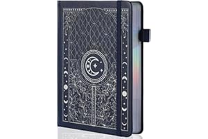 TIEFOSSI Carnet de notes Bullet Dotted Journal, papier épais numéroté 160 g/m², couverture rigide A5 à grille pointillée pour femmes et hommes, écriture de travail, bullet journaling, dessin