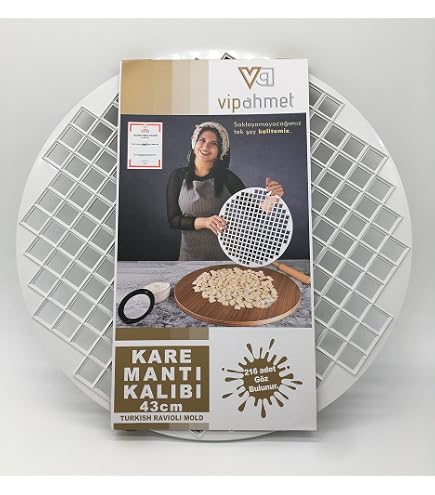 Silberne Ravioli-Form – Pelmeni-Maker Mit 37 Löchern, Metall, Ca. 20,3cm Durchmesser, Manuell