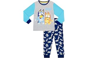 Piżamy Bluey | Zestawy piżam chłopięcych | Długie rękawy chłopięcych piżam