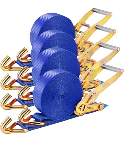 2 Cinghie Di Tensione Da 5000 Kg, 8 M, Con Cricchetto Ergo E Gancio, Cricchetto A Leva Lunga, 2 Pezzi, Cinghia Di Tensione Per Camion, 50 Mm - Foto 14