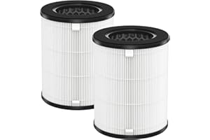 CFKREYA AP-T20 Lot de 2 filtres de rechange compatibles avec les purificateurs d'air Homedics AP-T20, AP-T20WT, AP-T20BK et AP-T22, filtre HEPA 3 en 1, pièce # AP-T20FL, lot de 2