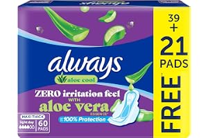 Always Pads Thick Aloe Vera Regular Flow, 1x60 | Are you seeking comfort and protection on your period? Discover Always Skin Love—your trusted choice for regular flow days.
