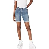 Amazon Essentials Bermuda Elasticizzati in Denim da 22,8 cm Donna