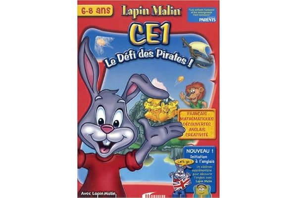 Lapin malin CE1 : Le défi des pirates - Français, mathématiques, découvertes, anglais, créativité / Initiation à l'anglais
