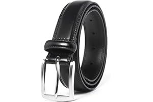 Fabio Valenti Genuine Leather Dress Belts For Men - Mens Belt For Suits, Jeans, Uniform With Single Prong Buckle - Designed in the USA