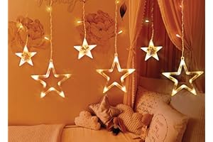 LTC Lampki Choinkowe Moon In The Room 3m - 101-200 Lampek – 300x70mm – Energooszczędne Diody LED – Zasilanie Sieciowe – 300x70mm – Barwa Biała Ciepła