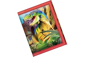 Deluxebase 3D LiveLife Portafoglio - Sorrisi di Dinosauri Portafogli Dinosauro lenticolare 3D. Porta contanti, monete e carte con grafica realizzata dal rinomato artista Michael Searle