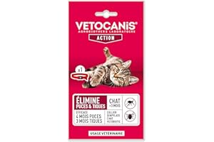 VETOCANIS VITALVETO – Collare antiparassiti per Gatto, 120J Rosso