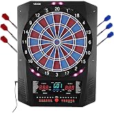 VEVOR Electronic Dartboard 342.9 mm, with 45 Sets and 474 Variants for up to 8 Players, PP and ABS, 6 Darts Shafts with Feath
