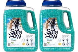 Safe Paw 8 Pound Sub Zero Environmental Friendly Non Toxic Salt and Chloride Free Snow Ice Melt Safe for Children, Pets, Concrete (2 Pack)