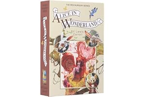 HAOX Book Safe mit Schlüsselschloss, Real Paper Diversion Book Safe mit Schlüssel, Geheimbox/Geldversteckbox/Sammelbox-Alice Im Wunderland 8.7X6.0X1.8 Zoll