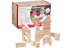 Edushape Big Wood-Like Foam Blocks - 32 pcs