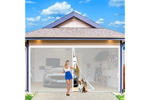 AMZSUMGD Mosquitera MagnéTica 300 x 215 cm, Verano Cortina magnética Magnética Automático con Durable para Puertas Correderas Blanco