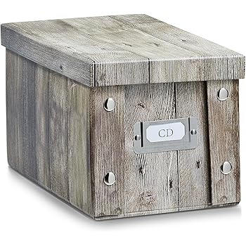 Aufbewahrungsbox Pappe XS (CD-Box) rot 17937 Aufbewahrungskiste: Amazon