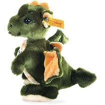 Steiff 067198 Rocky Drache - 32 cm - Kuscheltier - Gruen stehend