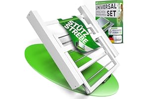 NEU Tretmann Universal Zwischenbaurahmen Set extra Stabil [StützStrebe]mit Ablage + Wäscheleine Waschturm Verbindungsrahmen Verbindung Alternative zu Waschmaschine Trockner Schrank washtower Stacking