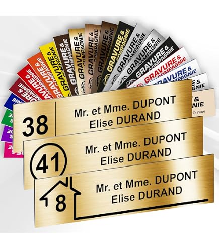 10 Plaques Nominatives Magnétiques En Aluminium Doré - Format 65x22mm Ou 72x32mm - Personnalisables Pour Vêtements Et Événements