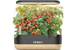 inbloom Hydroponics Growing System 12 Pods, Indoor Herb Garden with LEDs Full-Spectrum Plant Grow Light, Water Shortage Alarm, Automatic Timer, Height Adjustable, Ideal Gardening Gifts for Women
