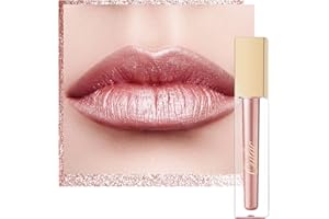 ‎OULAC Oulac Lippenstift Metallic Glitzer 2-in-1 Lipstick＆Lidschatten Lippenstift 8 Stunden Halt Leichter Lippenstain Hochpigmentiert Wischfest Wasserfester Vegan Damen Mädchen Make-up MD01