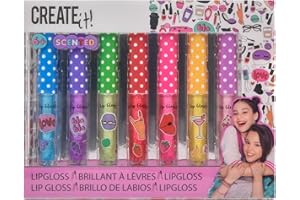 ‎CREATE IT! Create It! - 84144 - Lipgloss Set mit Duft und Glitzer - 7 Stück - Kinderschminke