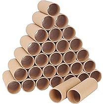 Handi Stitch Tubi Cartone Da Decorare Kraft Marroni (Set Da 30