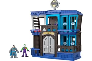 Fisher-Price Imaginext HHP81 - DC Super Friends Gotham City Prison Rechargeable, fängelse lekset med figurer av Batman och Jo