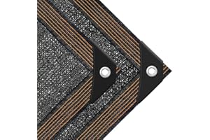 WAIMDIKUL Schattiernetz-mit-ösen-2x6m, Schwarze Garten Sonnenschutz Netz Terrasse 70% Shading Rate UV-Beständiges Beschattungsnetz GewäChshau Schattennetz für HüHnerstall Garten Outdoor Sonnennetz