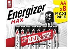 ENERGIZER MAX ENERGIZER PILAS ALKALINE MAX E301531300, AA / LR6 BP8 BR, Grigio
