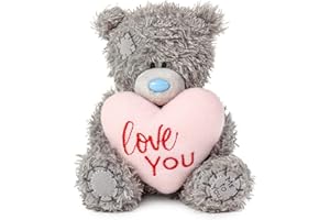 Me To You Bear 4" Love You Padded Heart, Gray