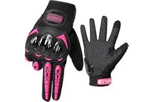 LVNRIDS Guanti da Moto Full Finger Touch Screen Donna Uomo Guanti Sportivi da Esterno per Motocross Ciclismo Campeggio Caccia Arrampicata